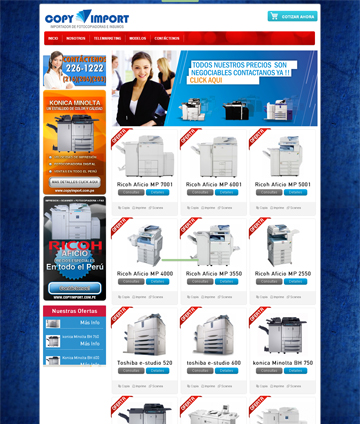 Pagina web CopyImport